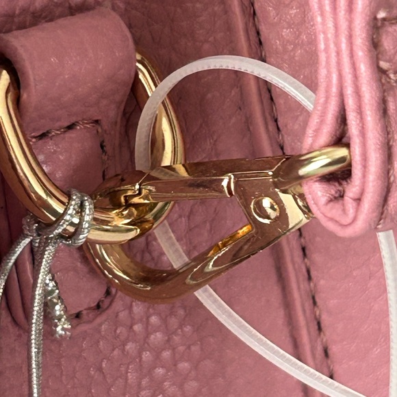 Crossi Pink Bow Satchel with Shoulder Strap - Picture 6 of 14